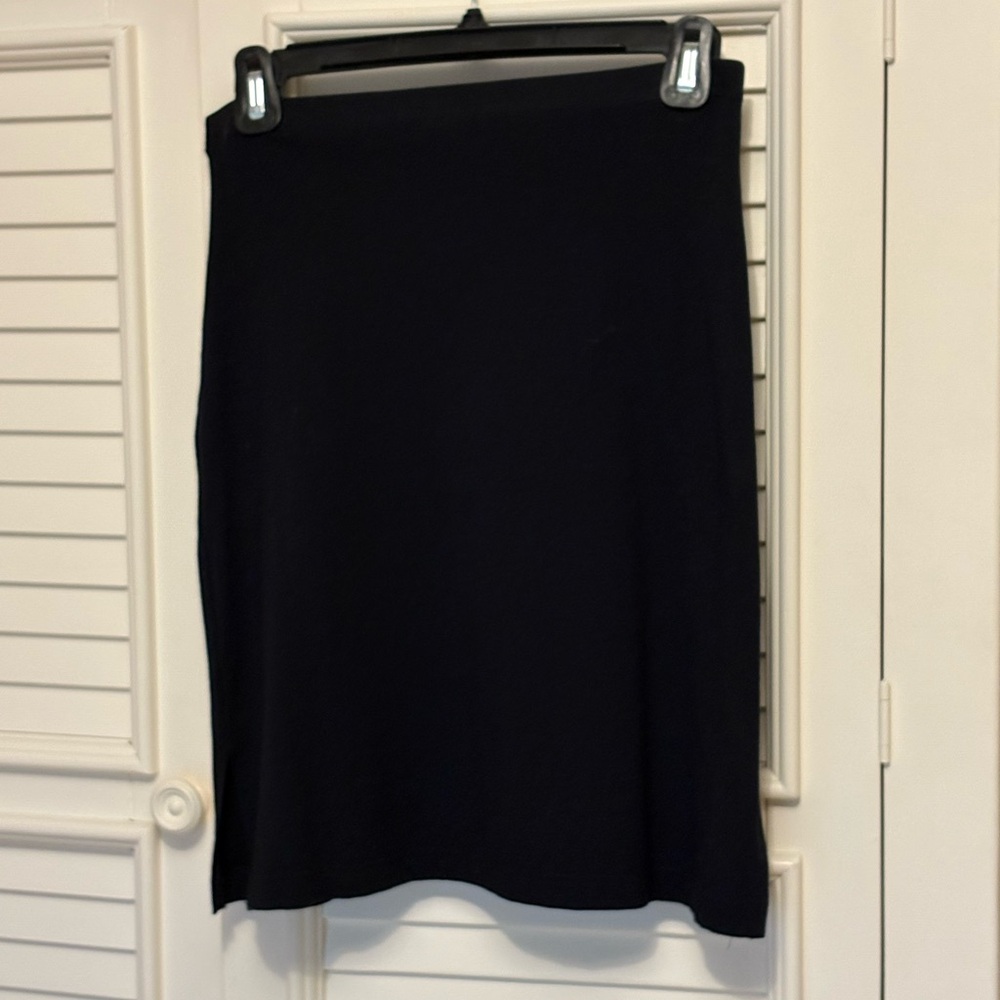 Merona Black Pencil Skirt Knee-Length Work